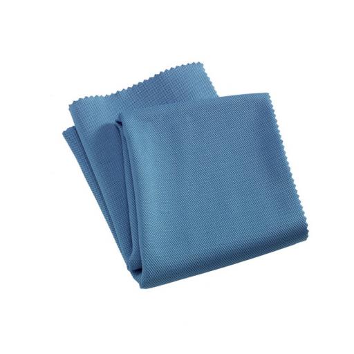 Glass & Polishing Cloth - Blue